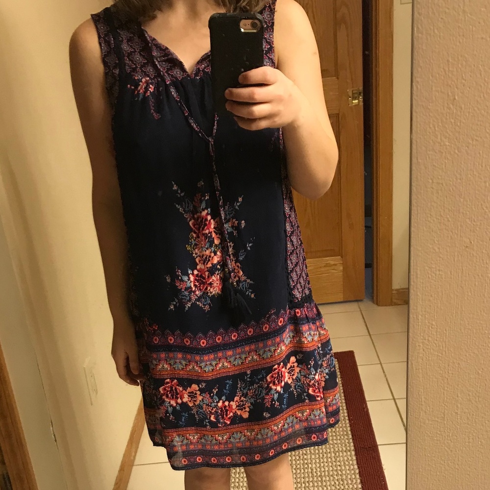 Beautiful boho printed shift dress